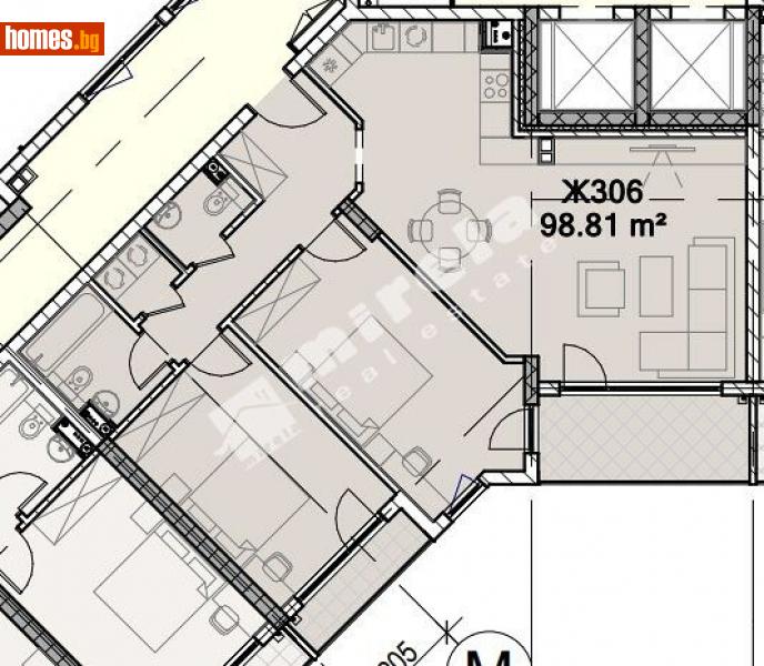 Тристаен, 117m² - Жк. Полигона, София - Апартамент за продажба - МИРЕЛА - 113310880