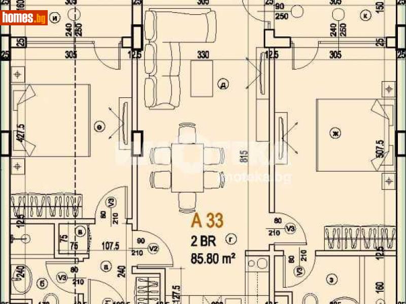 Тристаен, 97m² - София, София - град - Апартамент за продажба - ИМОТЕКА АД - 113310881