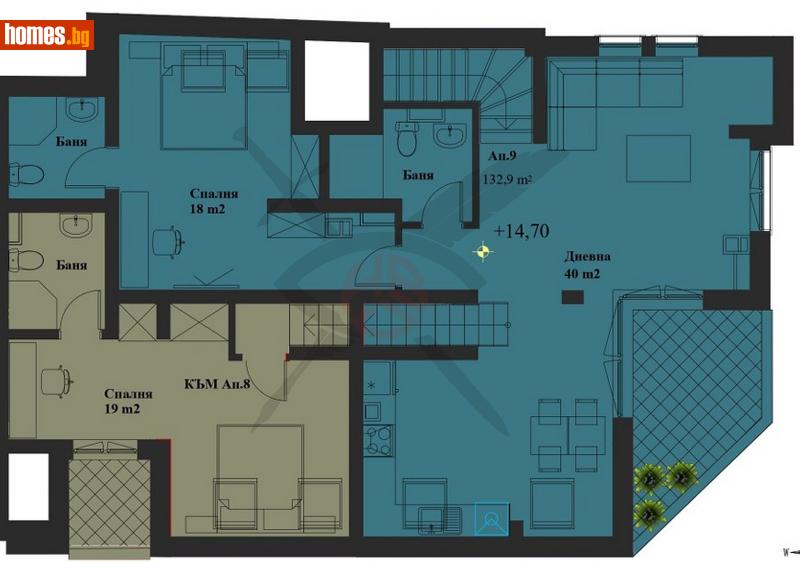 Мезонет, 142m² - Жк. Банишора, София - Апартамент за продажба - ЕКС НВД - 113311557