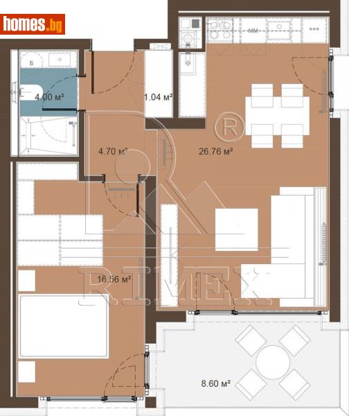 Двустаен, 87m² - Кв. Малинова Долина, София - Апартамент за продажба - Римекс Имоти - 113323292