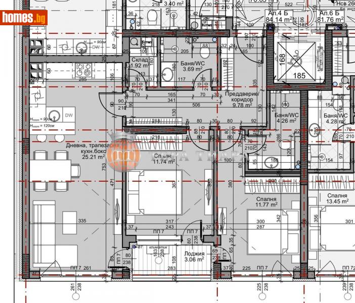 Тристаен, 100m² - Жк. Младост 4, София - Апартамент за продажба - Тера Тиара - 113324441
