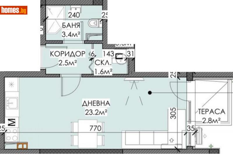 Едностаен, 47m² -  Сарафово, Бургас - Апартамент за продажба - М Груп Недвижими имоти - 113328927
