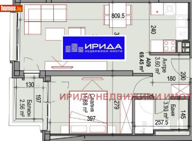 Двустаен, 70m² - Кв. Подуяне, София - Апартамент за продажба - Ирида - 113336387