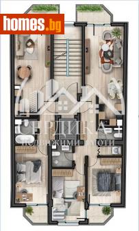 Тристаен, 121m² - Апартамент за продажба - 113337713