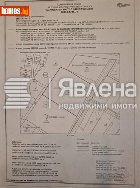 Парцел, 5694m² - Кв. Враждебна, София - Парцел за продажба - ЯВЛЕНА - 113344085
