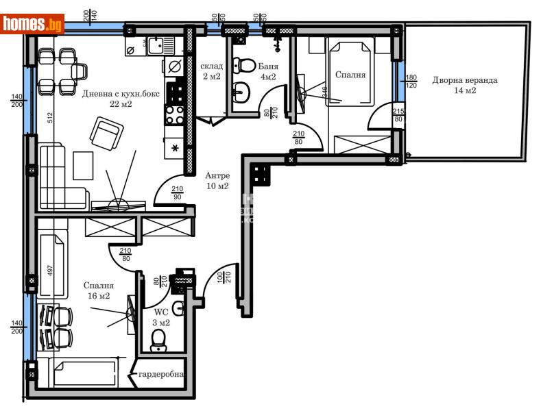 Тристаен, 18m² - Жк. Христо Смирненски, Пловдив - Апартамент за продажба - КОНДОР НЕДВИЖИМИ ИМОТИ - 113345912
