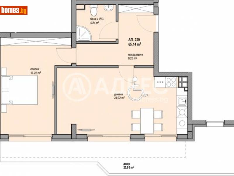 Двустаен, 77m² - Жк. Люлин 8, София - Апартамент за продажба - АДРЕС НЕДВИЖИМИ ИМОТИ - 113357923