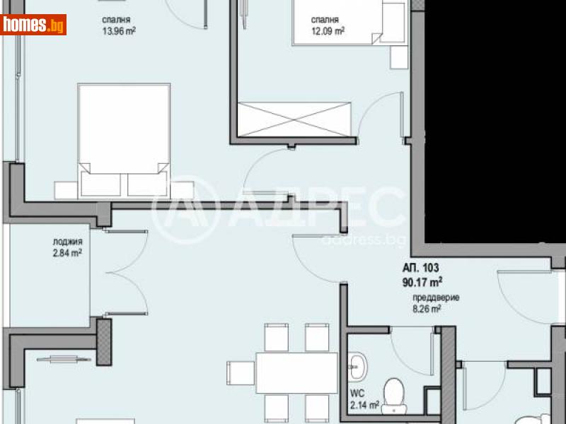 Тристаен, 108m² - Жк. Люлин 8, София - Апартамент за продажба - АДРЕС НЕДВИЖИМИ ИМОТИ - 113357935