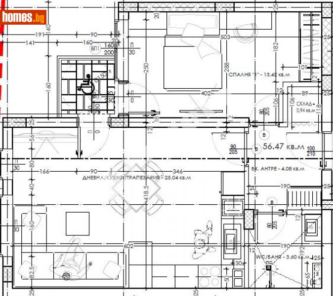 Двустаен, 56m² - Варна, Варна - Апартамент за продажба - МИРЕЛА - 113358436