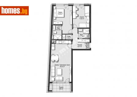 Тристаен, 118m² - Апартамент за продажба - 113358511