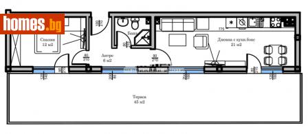 Двустаен, 109m² - Апартамент за продажба - 113359775