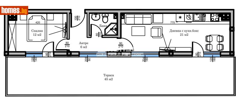Двустаен, 109m² - Жк. Христо Смирненски, Пловдив - Апартамент за продажба - КОНДОР НЕДВИЖИМИ ИМОТИ - 113359775