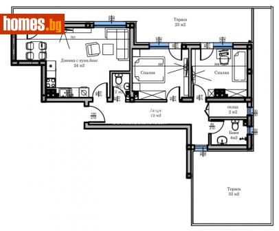 Тристаен, 153m² - Апартамент за продажба - 113359795
