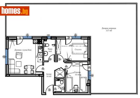 Тристаен, 201m² - Апартамент за продажба - 113359799
