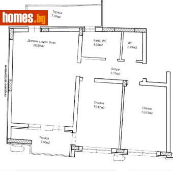 Тристаен, 123m² - Апартамент за продажба - 113359832