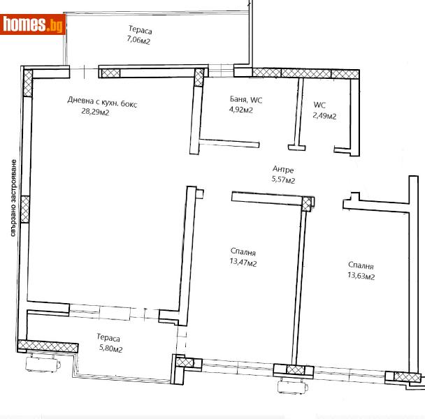 Тристаен, 123m² - Жк. Христо Ботев, Пловдив - Апартамент за продажба - ЛИДЕР А - 113359832