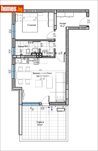 Двустаен, 85m² - Жк. Христо Смирненски, Пловдив - Апартамент за продажба - КОНДОР НЕДВИЖИМИ ИМОТИ - 113359948