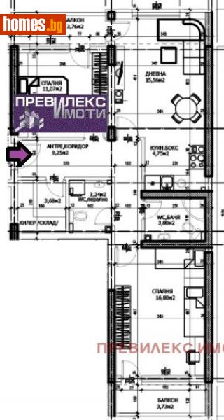 Тристаен, 107m² - Жк. Тракия, Пловдив - Апартамент за продажба - Превилекс имоти ЕООД - 113362046