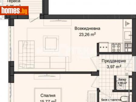 Двустаен, 74m² - Апартамент за продажба - 113373650