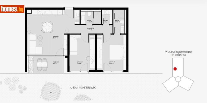 Тристаен, 112m² - Жк. Овча Купел, София - Апартамент за продажба - ЗАХИР Валентина Първанова - 113382359