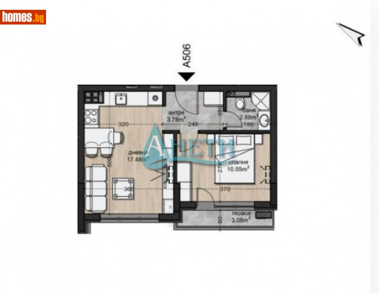 Двустаен, 51m² - Жк. Овча Купел, София - Апартамент за продажба - АНЕТИ - 113384206