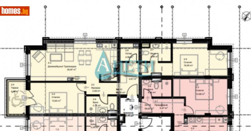 Тристаен, 115m² - Жк. Овча Купел, София - Апартамент за продажба - АНЕТИ - 113384214