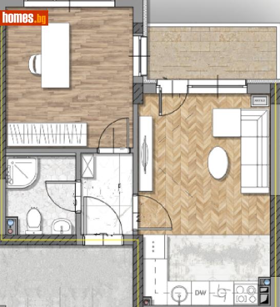 Двустаен, 55m² - Жк. Овча Купел 1, София - Апартамент за продажба - АЯКС Имоти - 113389673