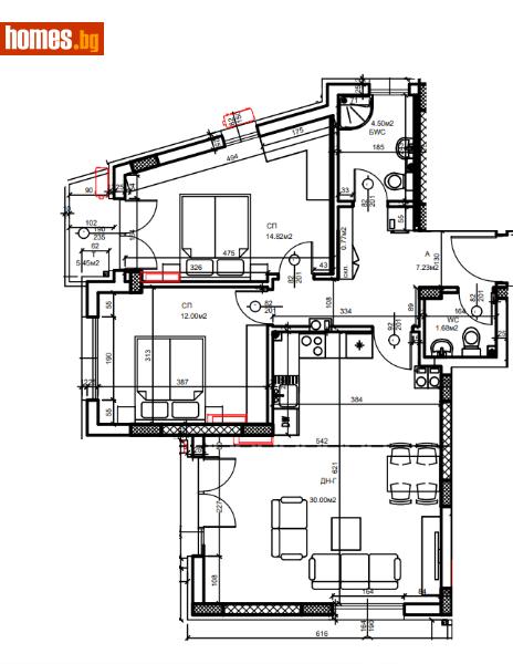 Тристаен, 115m² - Жк. Христо Смирненски, Пловдив - Апартамент за продажба - ЛИДЕР А - 113401889