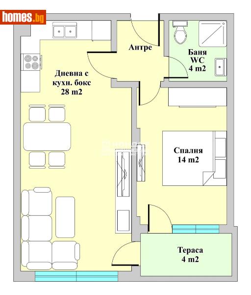 Двустаен, 74m² - Жк. Христо Ботев, Пловдив - Апартамент за продажба - КОНДОР НЕДВИЖИМИ ИМОТИ - 113402641