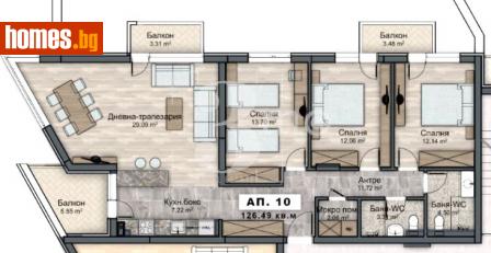 Четиристаен, 142m² - Апартамент за продажба - 113417806