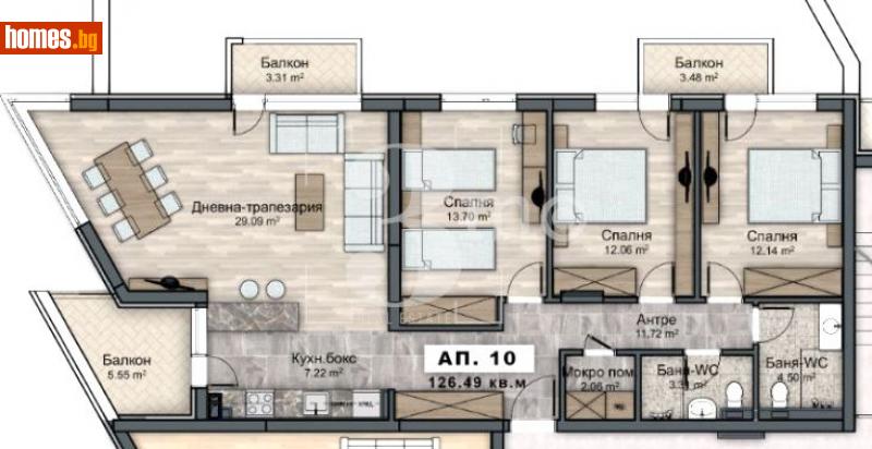 Четиристаен, 142m² - Жк. Овча Купел 2, София - Апартамент за продажба - 3mo офис Амалтея - 113417806