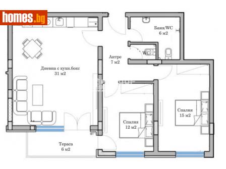 Тристаен, 103m² - Апартамент за продажба - 113420495