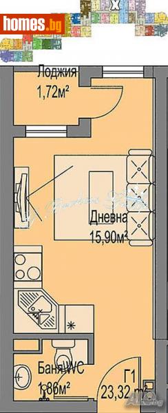 Едностаен, 40m² - Жк. Меден Рудник, Бургас - Апартамент за продажба - Джи Брокерс Груп ООД - 113426274
