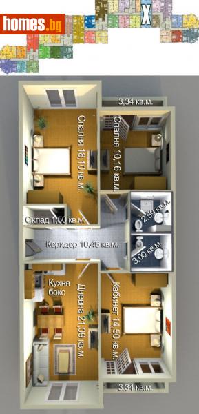 Четиристаен, 120m² - Жк. Меден Рудник, Бургас - Апартамент за продажба - Джи Брокерс Груп ООД - 113426283