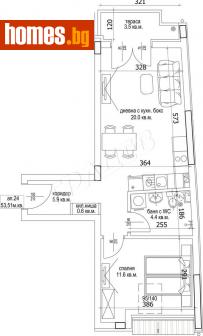 Двустаен, 61m² - Апартамент за продажба - 113453555