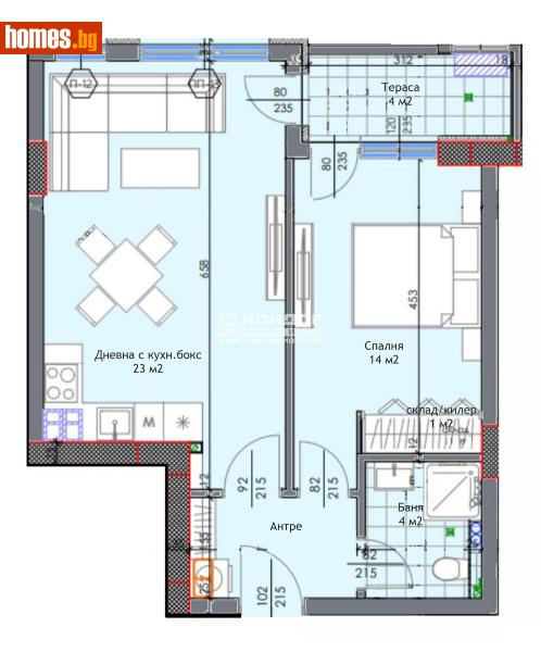 Двустаен, 67m² - Жк. Тракия, Пловдив - Апартамент за продажба - КОНДОР НЕДВИЖИМИ ИМОТИ - 113478508