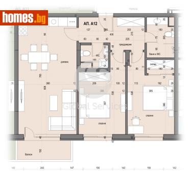 Тристаен, 108m² - Апартамент за продажба - 113522924