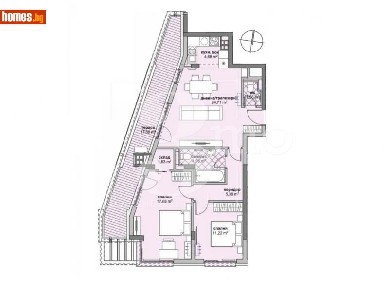 Тристаен, 125m² - Жк. Люлин 6, София - Апартамент за продажба - 3mo офис Амалтея - 113524735