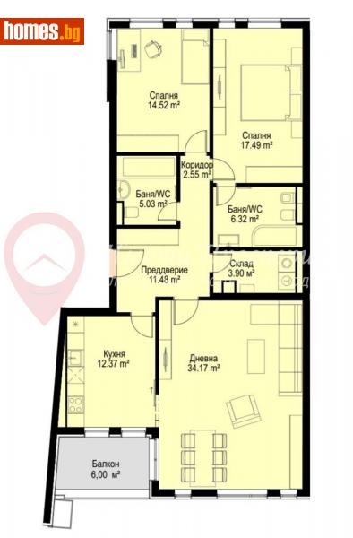 Тристаен, 147m² - Кв. Бояна, София - Апартамент за продажба - Имоти Просперити - 113539125