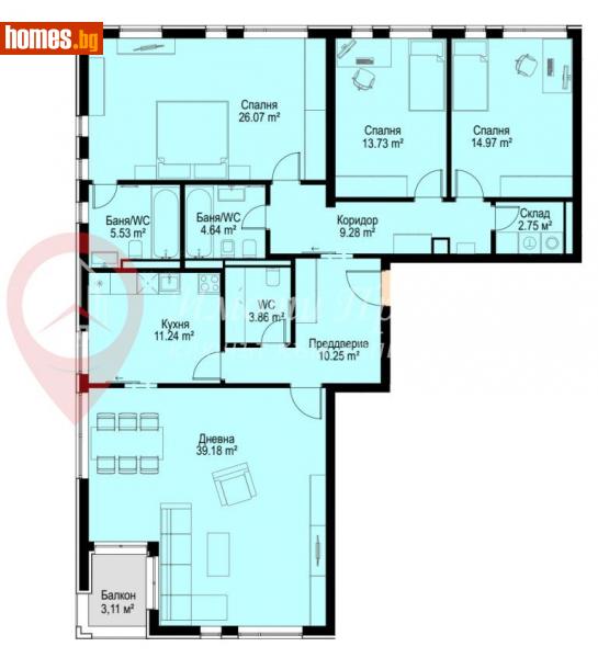 Четиристаен, 190m² - Кв. Бояна, София - Апартамент за продажба - Имоти Просперити - 113539134