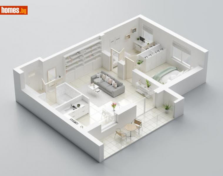 Двустаен, 62m² - Жк. Добруджански, Шумен - Апартамент за продажба - Шуменъ  - 113543346