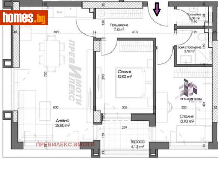Тристаен, 104m² - Апартамент за продажба - 113544802
