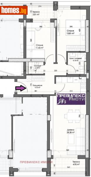 Тристаен, 113m² - Кв. Кършияка, Пловдив - Апартамент за продажба - Превилекс имоти ЕООД - 113544803