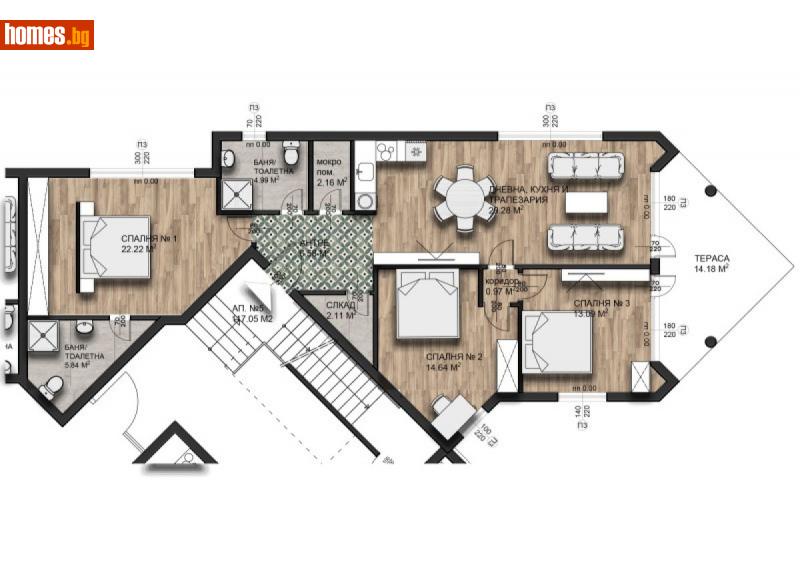 Четиристаен, 131m² - С.Малки Чифлик, Велико Търново - Апартамент за продажба - PROPER HOMES - 113551371