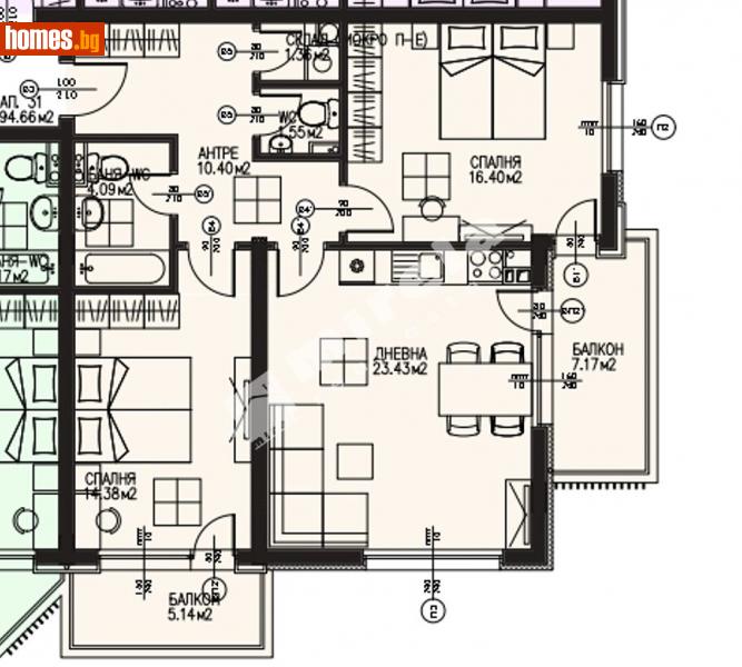 Тристаен, 115m² -  Драгалевци, София - Апартамент за продажба - МИРЕЛА - 113557022