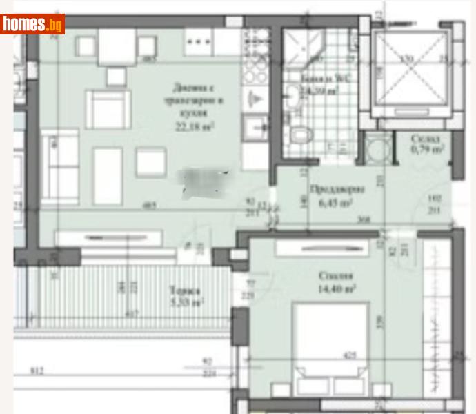Двустаен, 69m² - Жк. Христо Смирненски, Пловдив - Апартамент за продажба - МАГИЛЕНА - 113574591