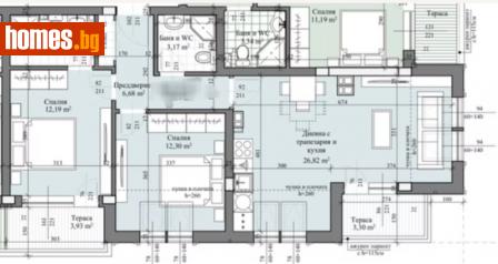 Тристаен, 100m² - Апартамент за продажба - 113574595