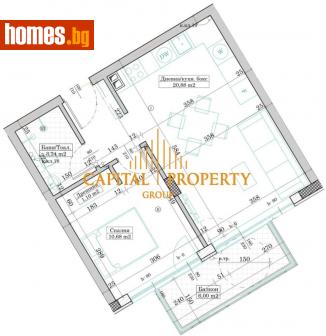 Двустаен, 54m² - Апартамент за продажба - 113594675