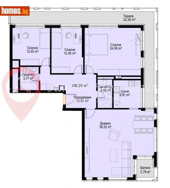 Четиристаен, 189m² - Кв. Бояна, София - Апартамент за продажба - Имоти Просперити - 113598750