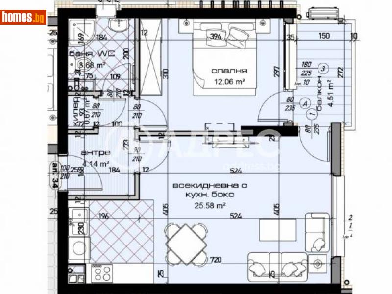 Двустаен, 72m² - Варна, Варна - Апартамент за продажба - АДРЕС НЕДВИЖИМИ ИМОТИ - 113600108